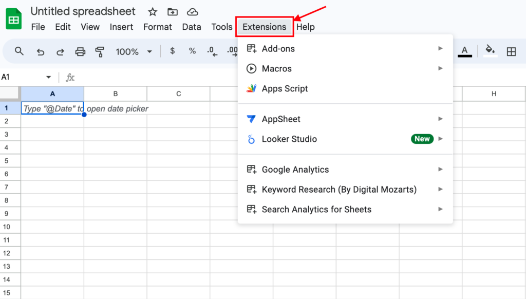 google sheets